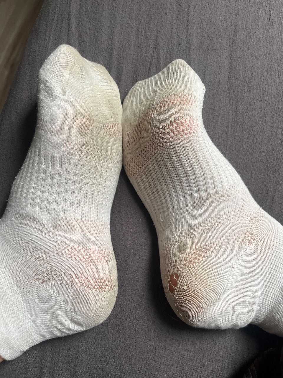 getragene socken mot loch Size 38