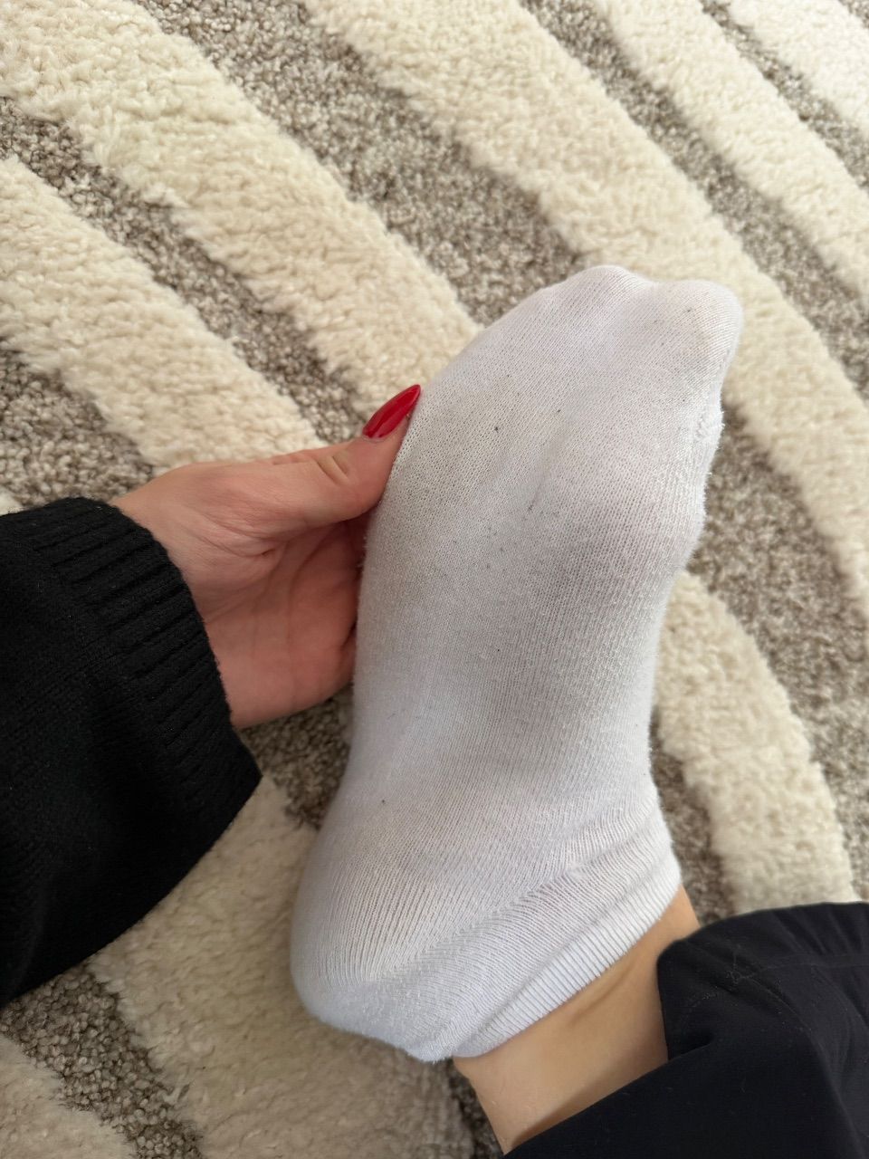 Weiße sneaker Socken  Size S