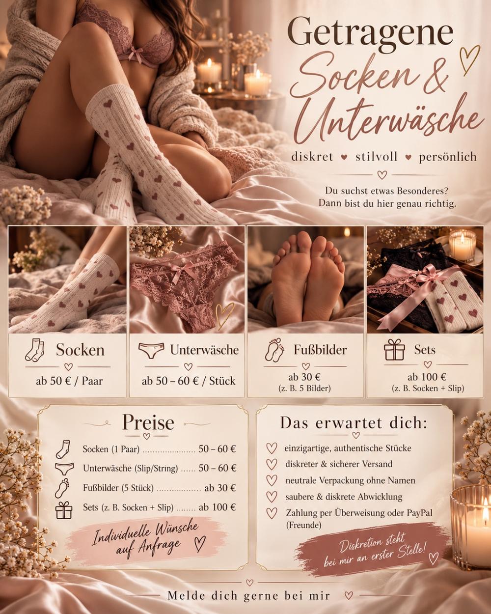 Getragene Unterwäsche & Socken 👙