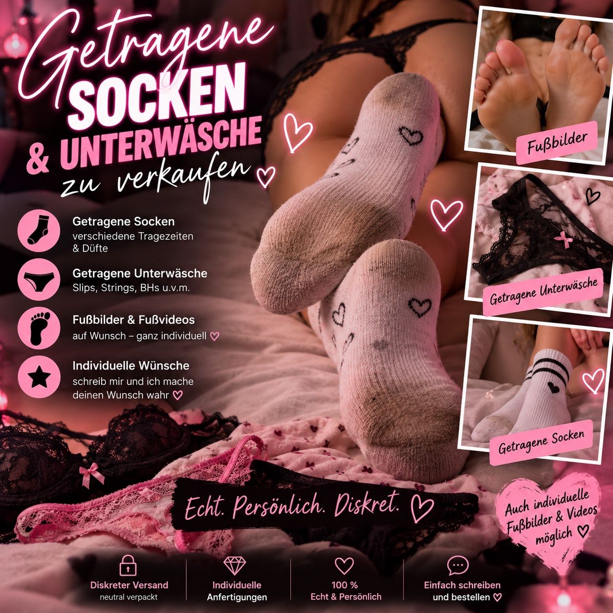 Getragene Unterwäsche  Size 38