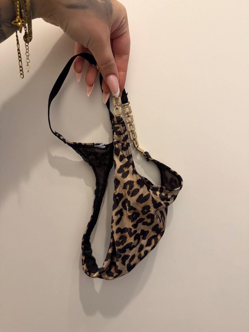 Getragen Tanga Leopard  Size S