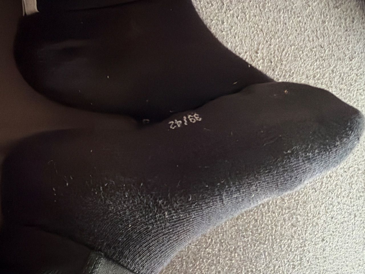 Getragene Socken 