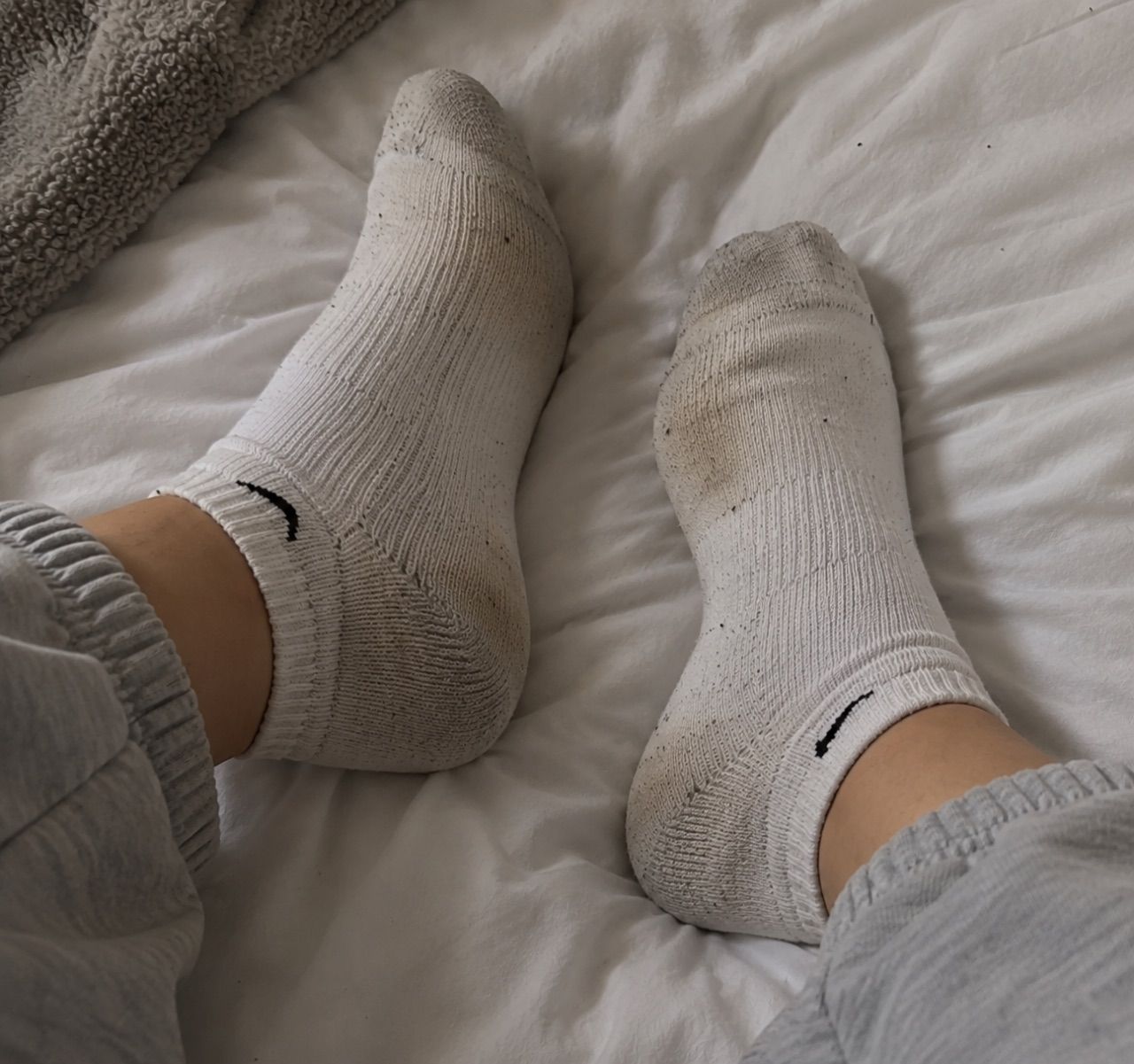 Nike  etragene weiße Sneakersocken 👣 Size S