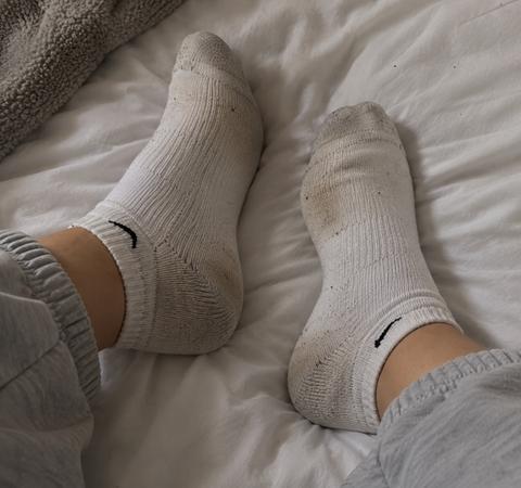 Nike etragene weiße Sneakersocken 👣 Size S