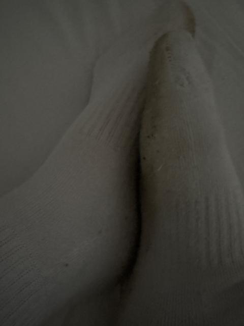 Getragene Socken