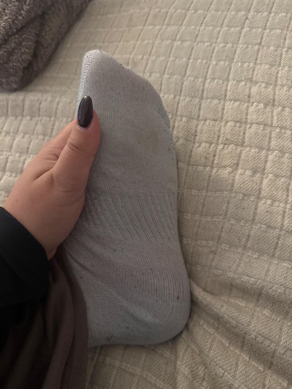 Getragene Socken