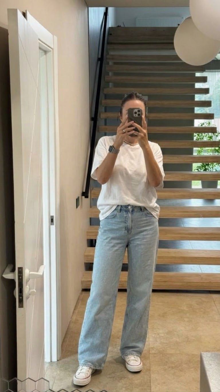 H&M Weißes oversize Basic-Tshirt, M Size M