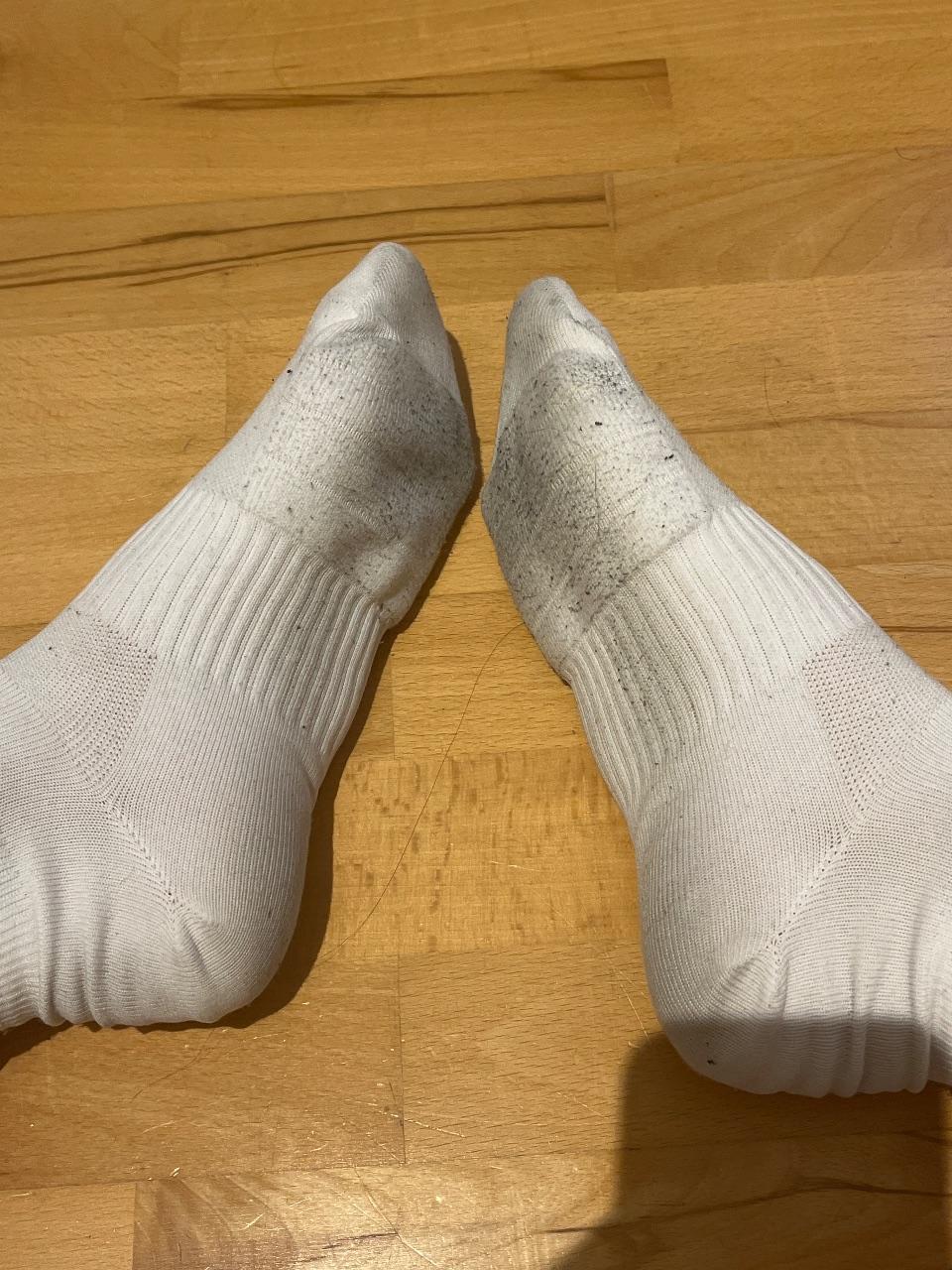 getragene Socken