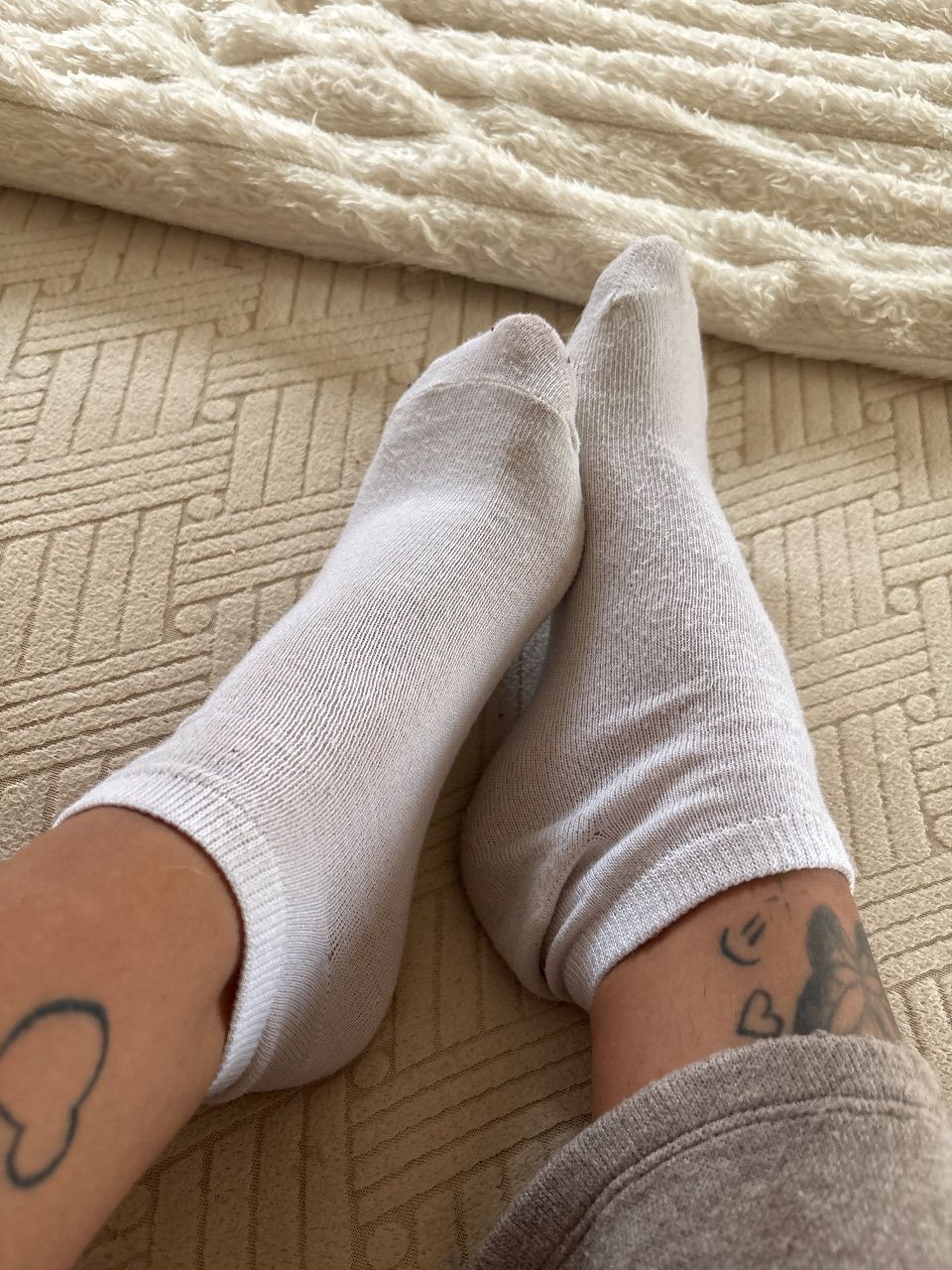 Weiße Sneaker Socken  Size 39