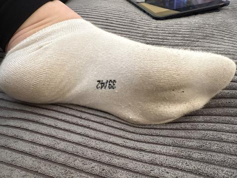 getragene Socken