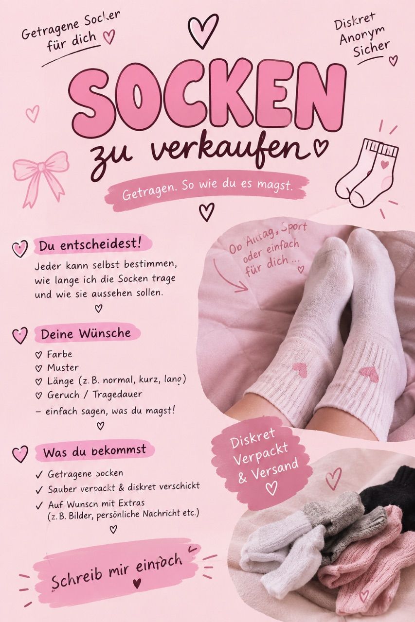 Ohne Marke 🎀 Getragene Socken nach Wunsch – individuell & diskret Size M