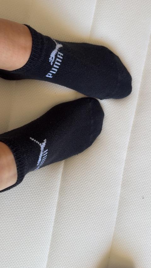 Used black socks Size 37