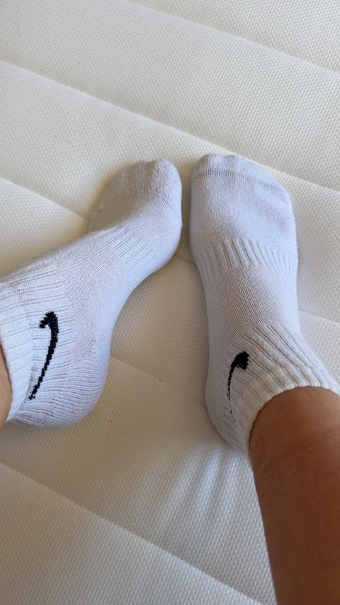 Used white Nike socks Size 37