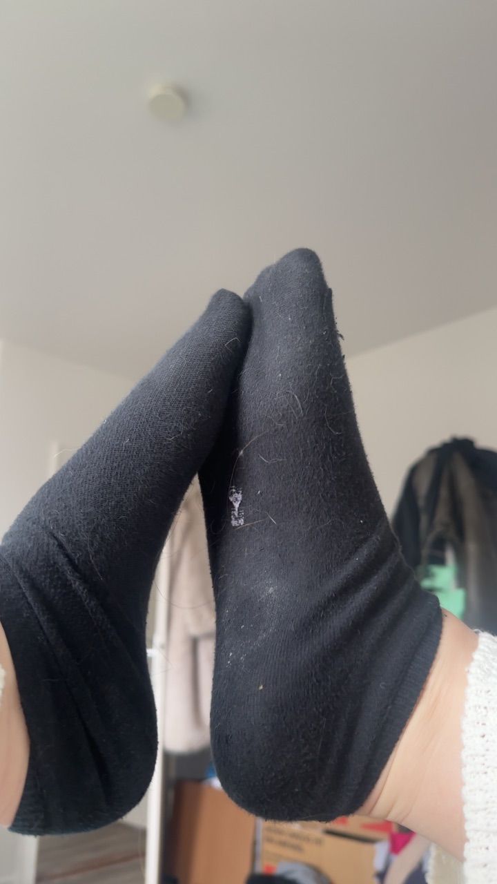 Ohne Marke  Schwarze dreckige Socken  Size S