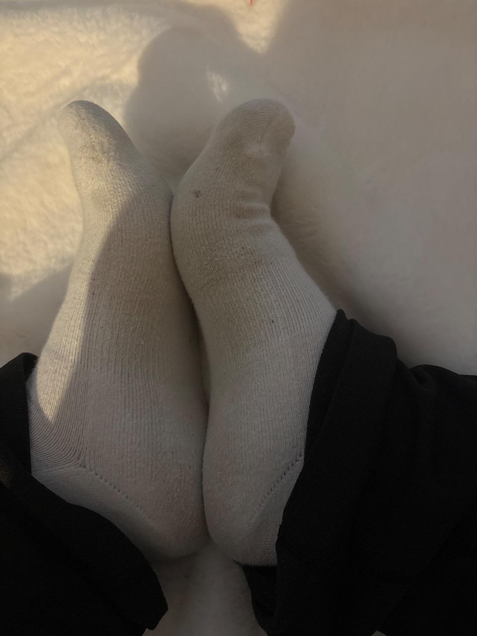 Getragene Socken