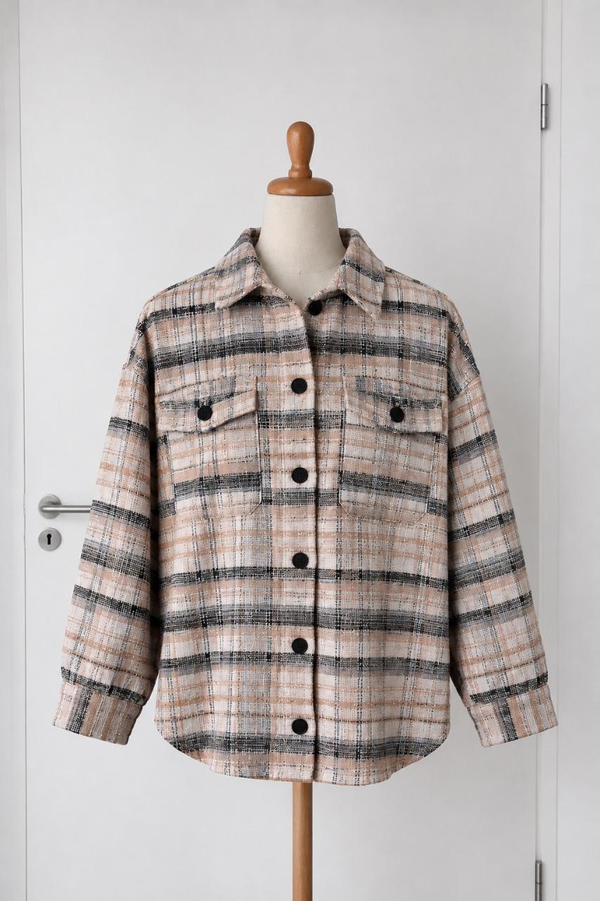 Karierte Hemdjacke