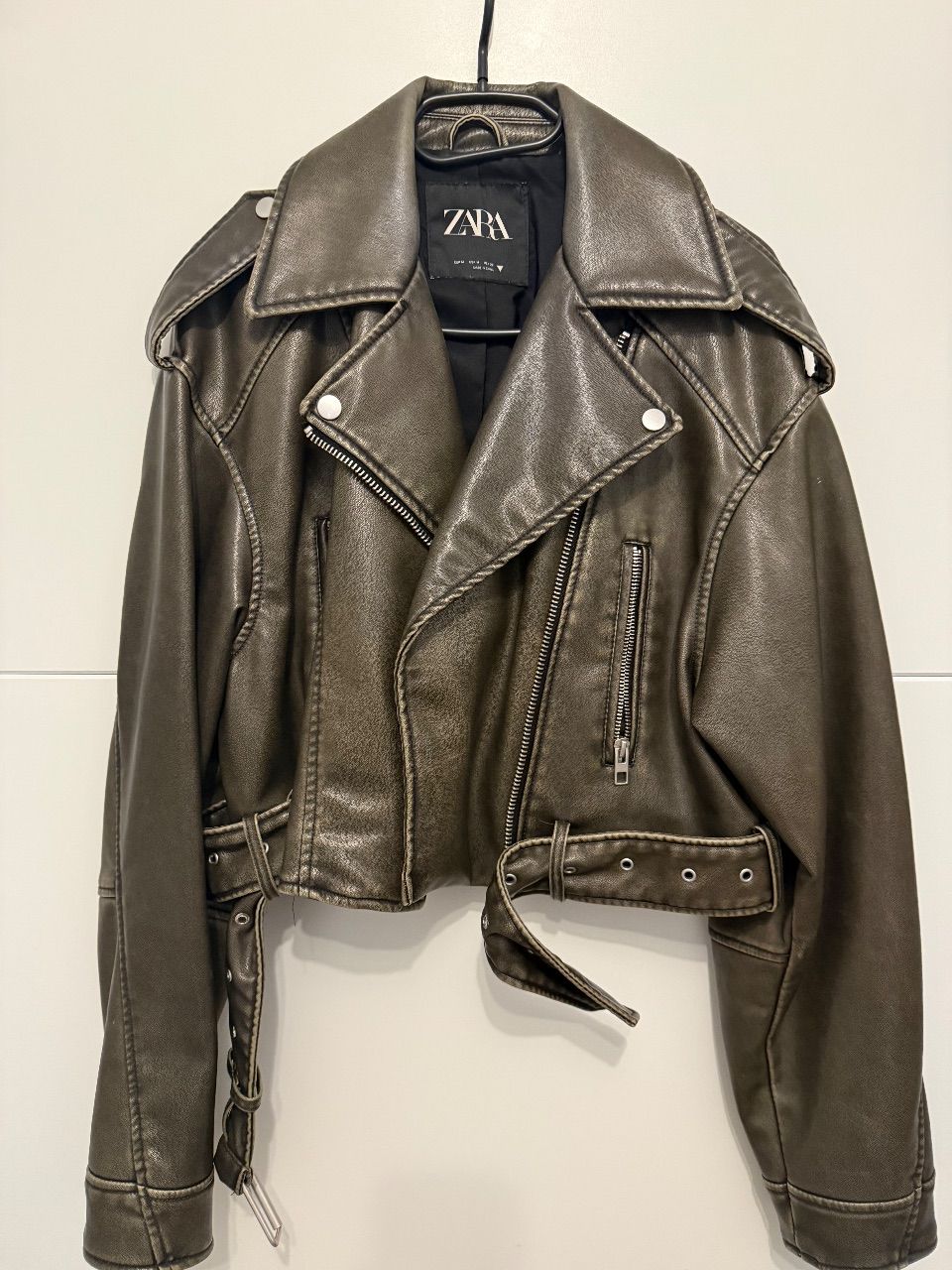 Zara Lederjacke Size M
