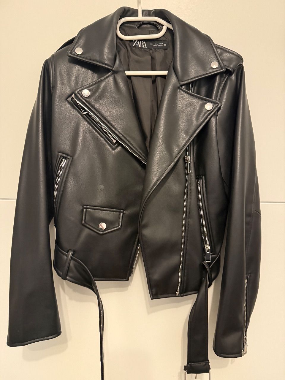 Zara Lederjacke Size L