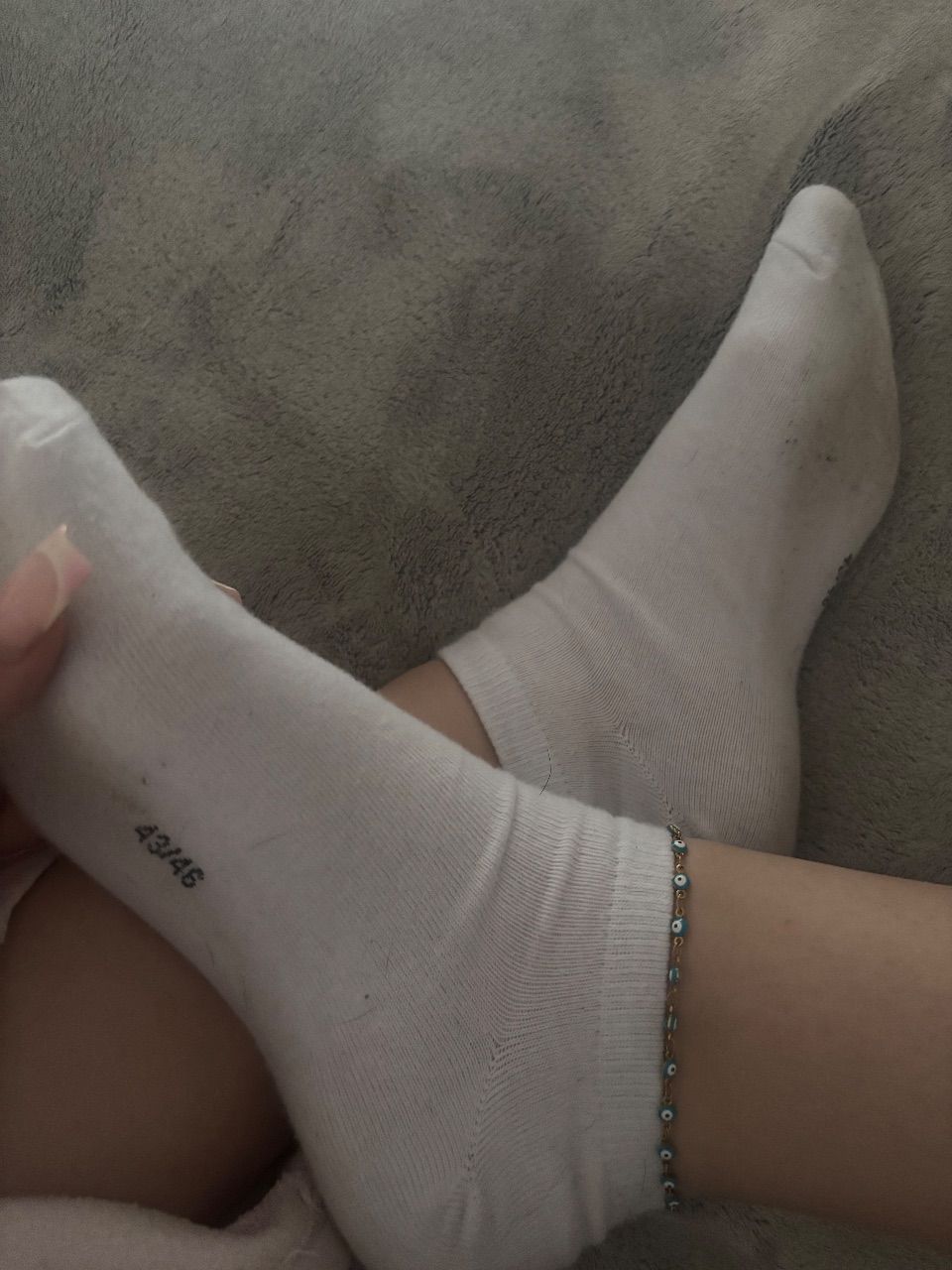 Weiße Socken  Size M