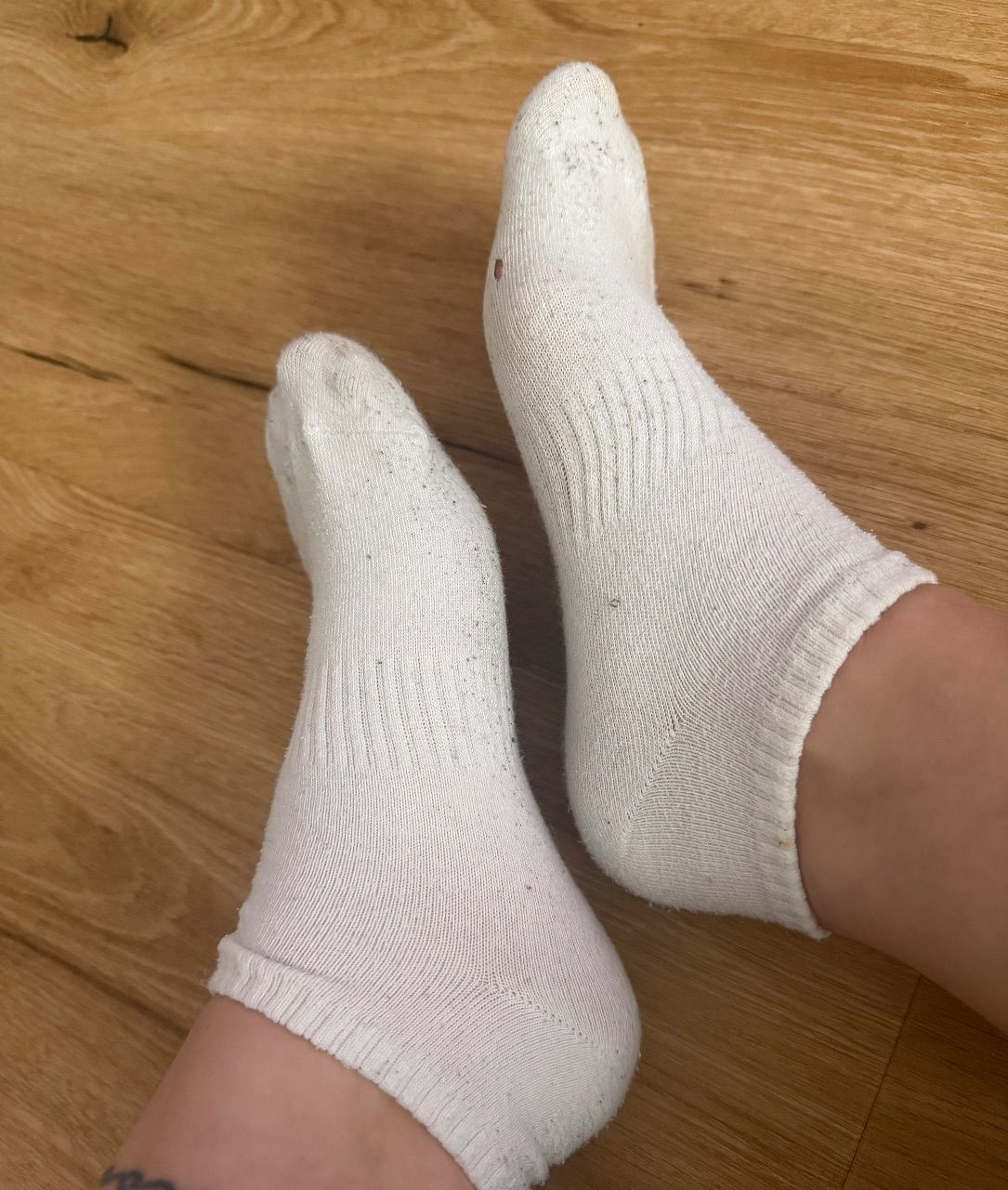getragene Socken