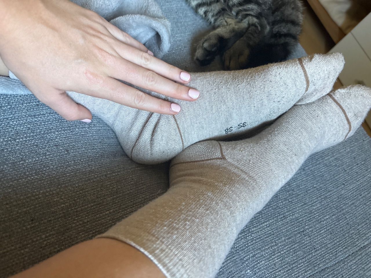 Ohne Marke Lange getragene Socken