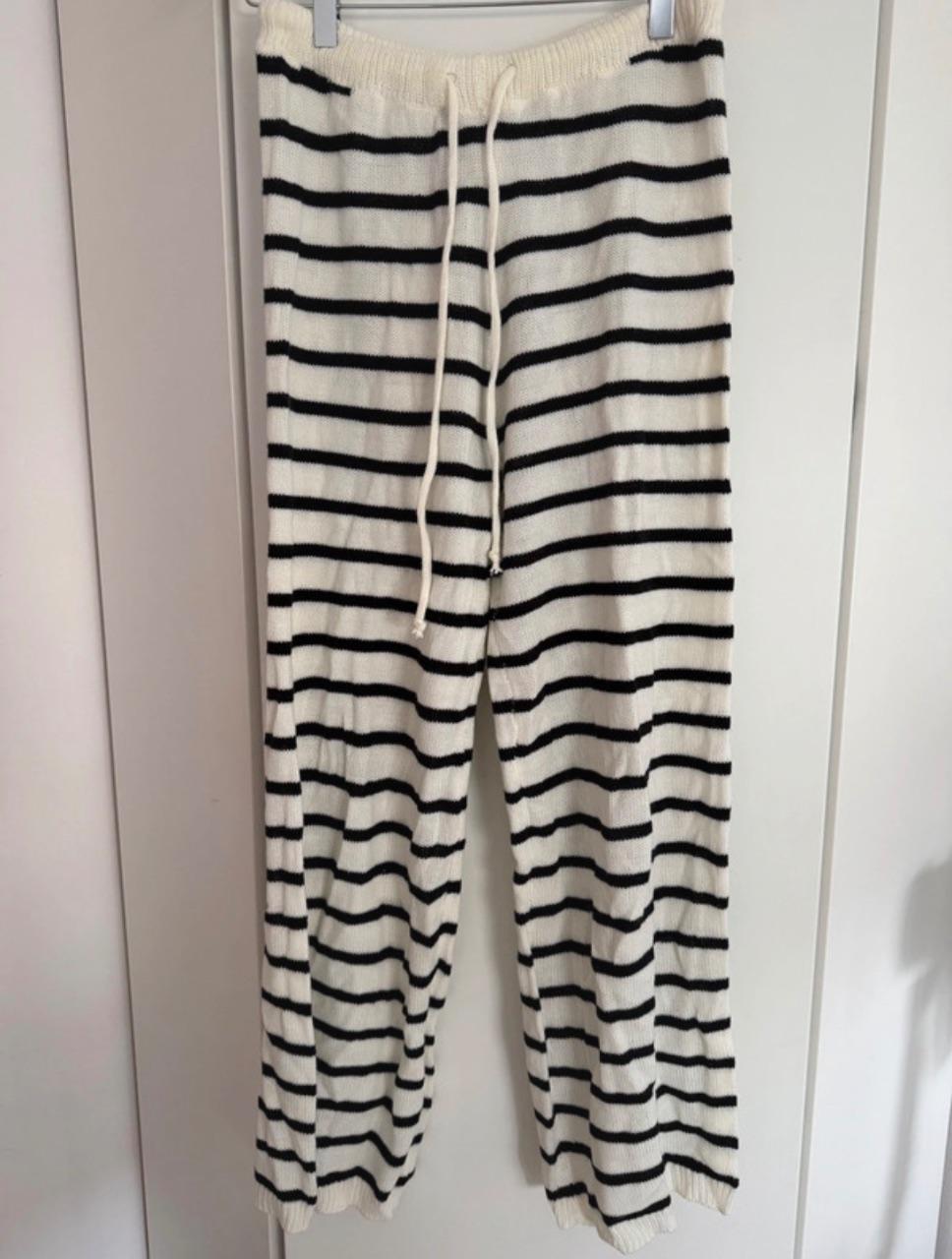 Gestreifte Stoff Hose