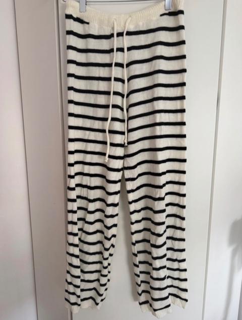 Gestreifte Stoff Hose