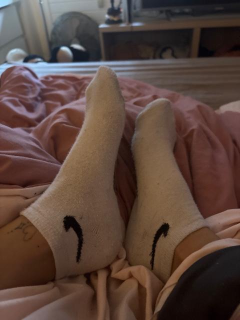 Getragene socken nach gym Size S
