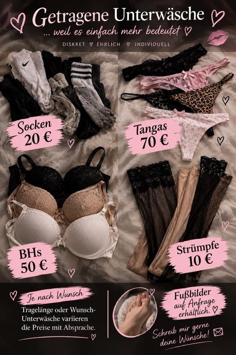 Getragene Unterwäsche/Socken/Strümpfe