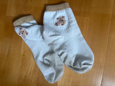 Getragene Socken