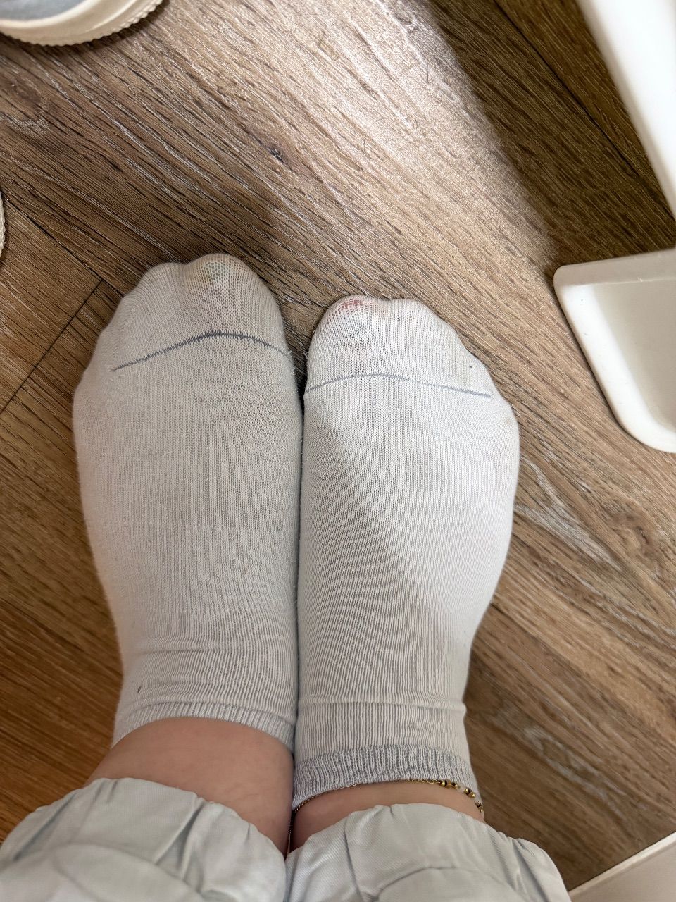 Getragene Socken