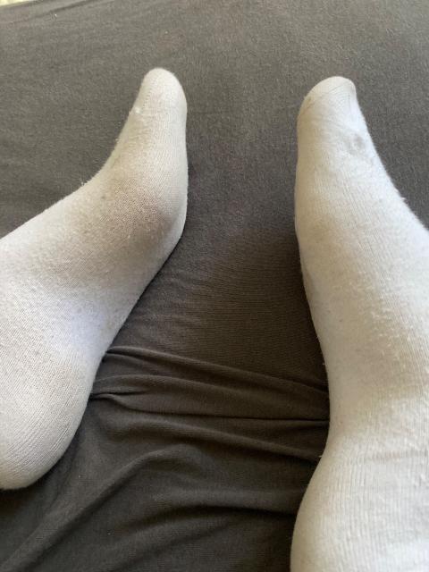 Getragene Socken