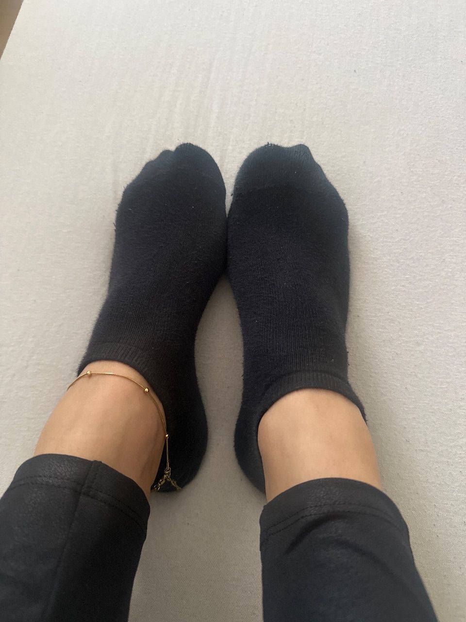 getragene Socken