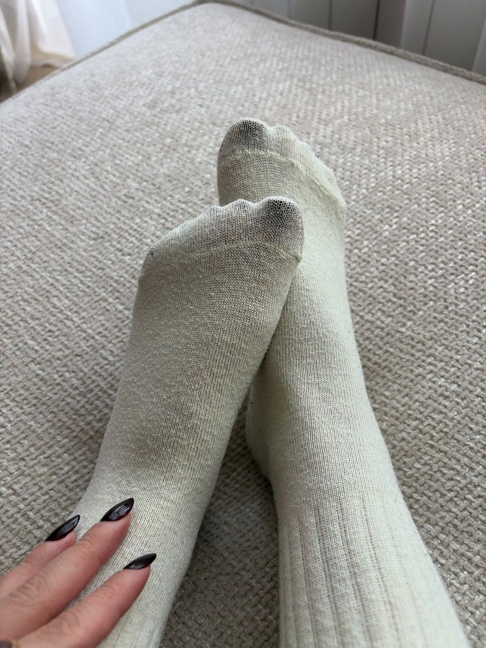 weiße Socken Size 36