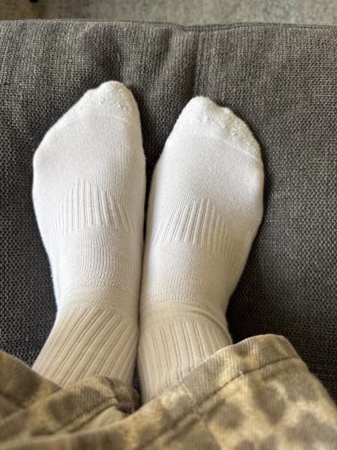 Getragene Socken