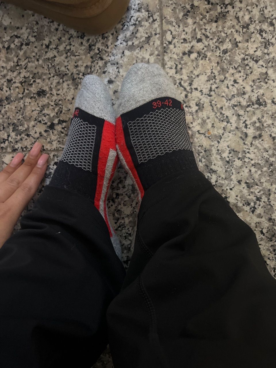 Getragene Socken