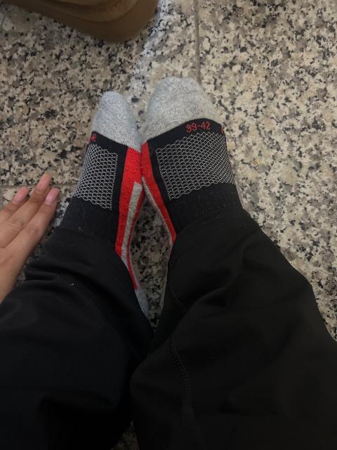 Getragene Socken