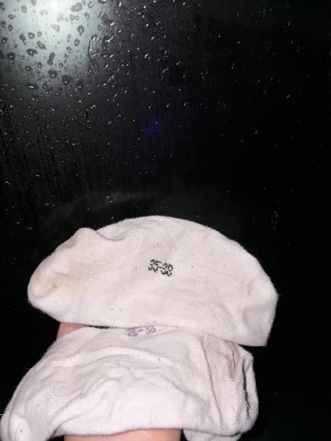 Getragene Socken