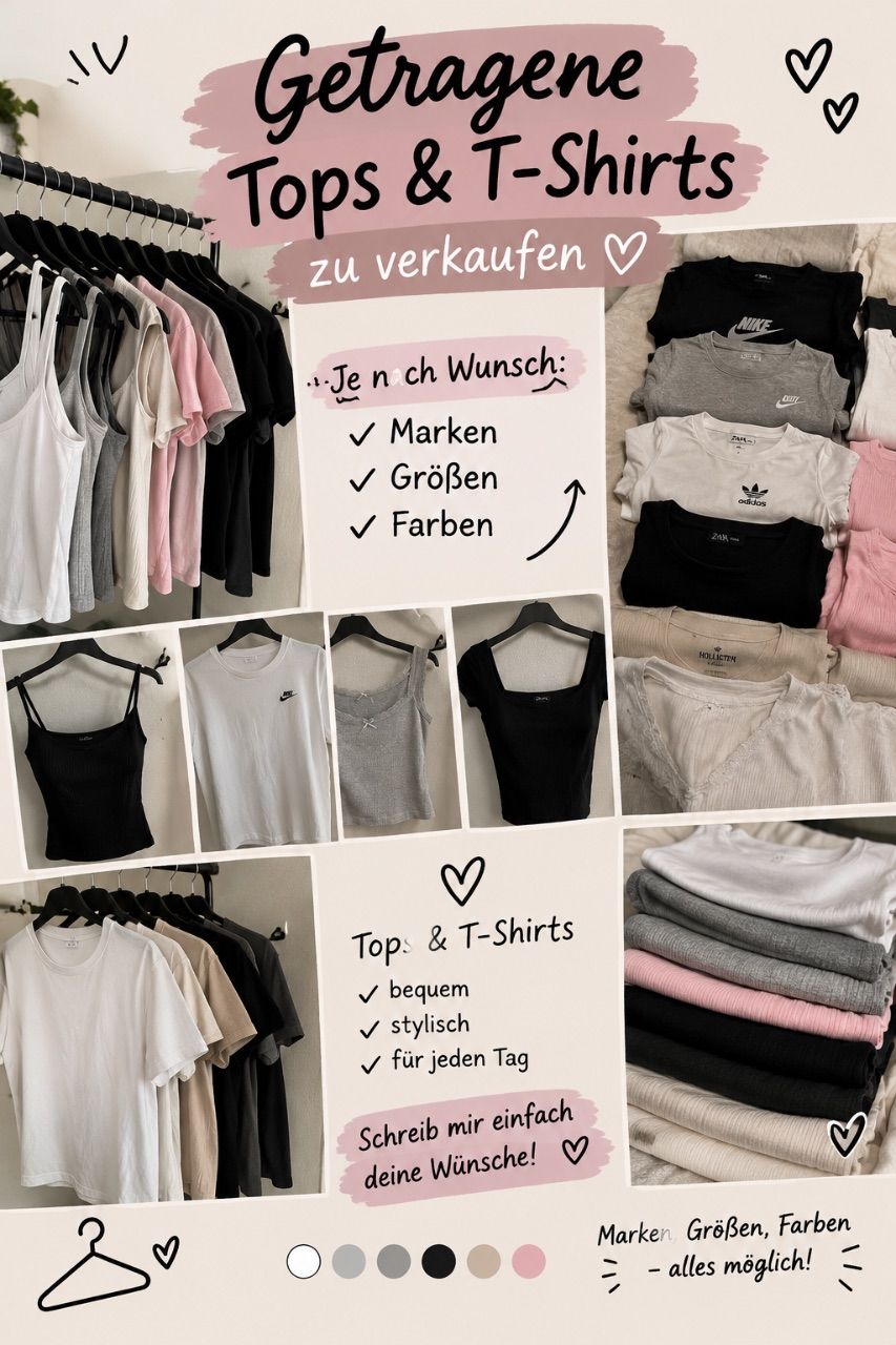 Getragene Tops/ Tshirt 