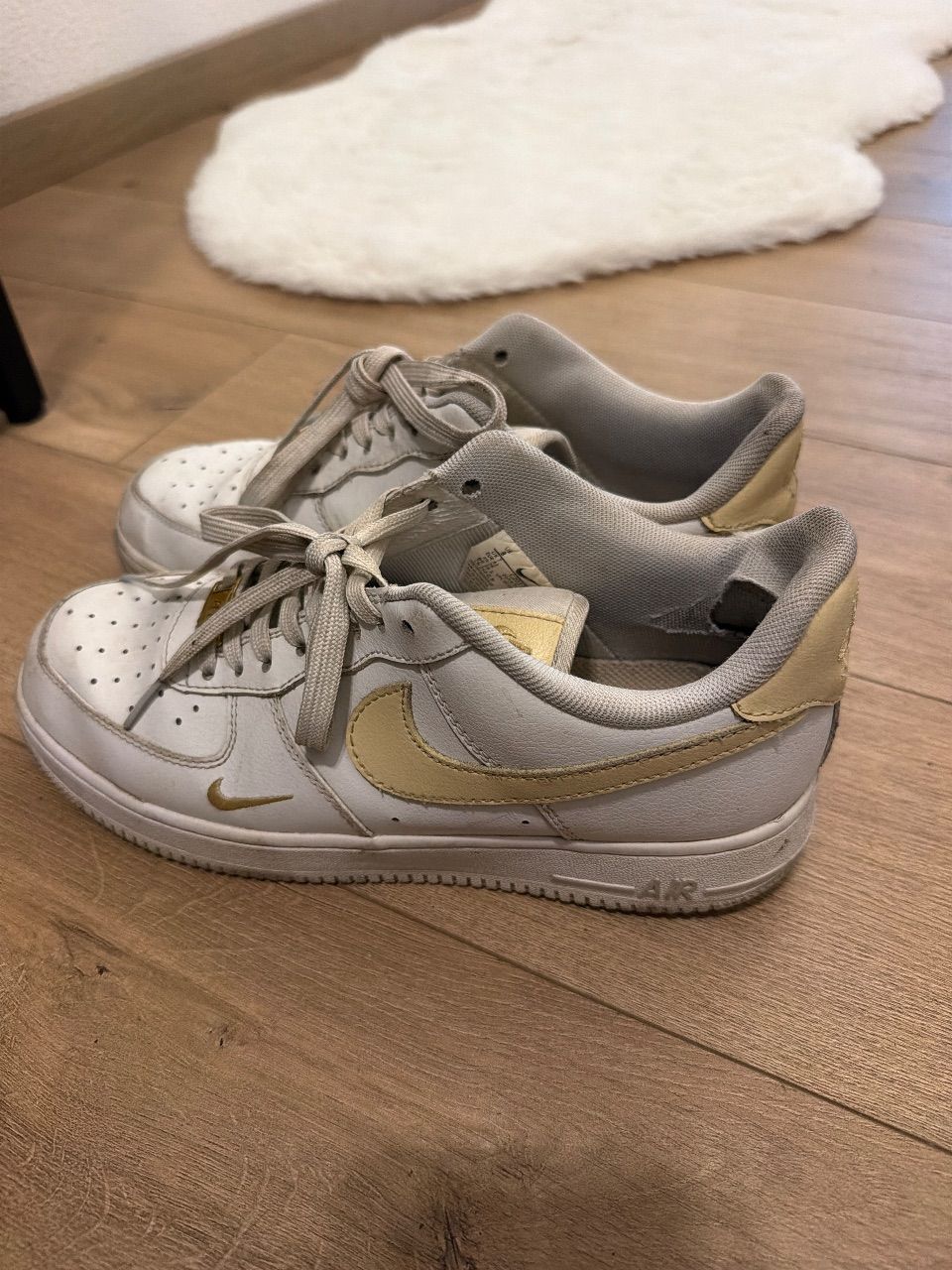 Nike  Nike Air Force 1 – Weiß/Creme | Besondere Gebrauchsspuren Size 41