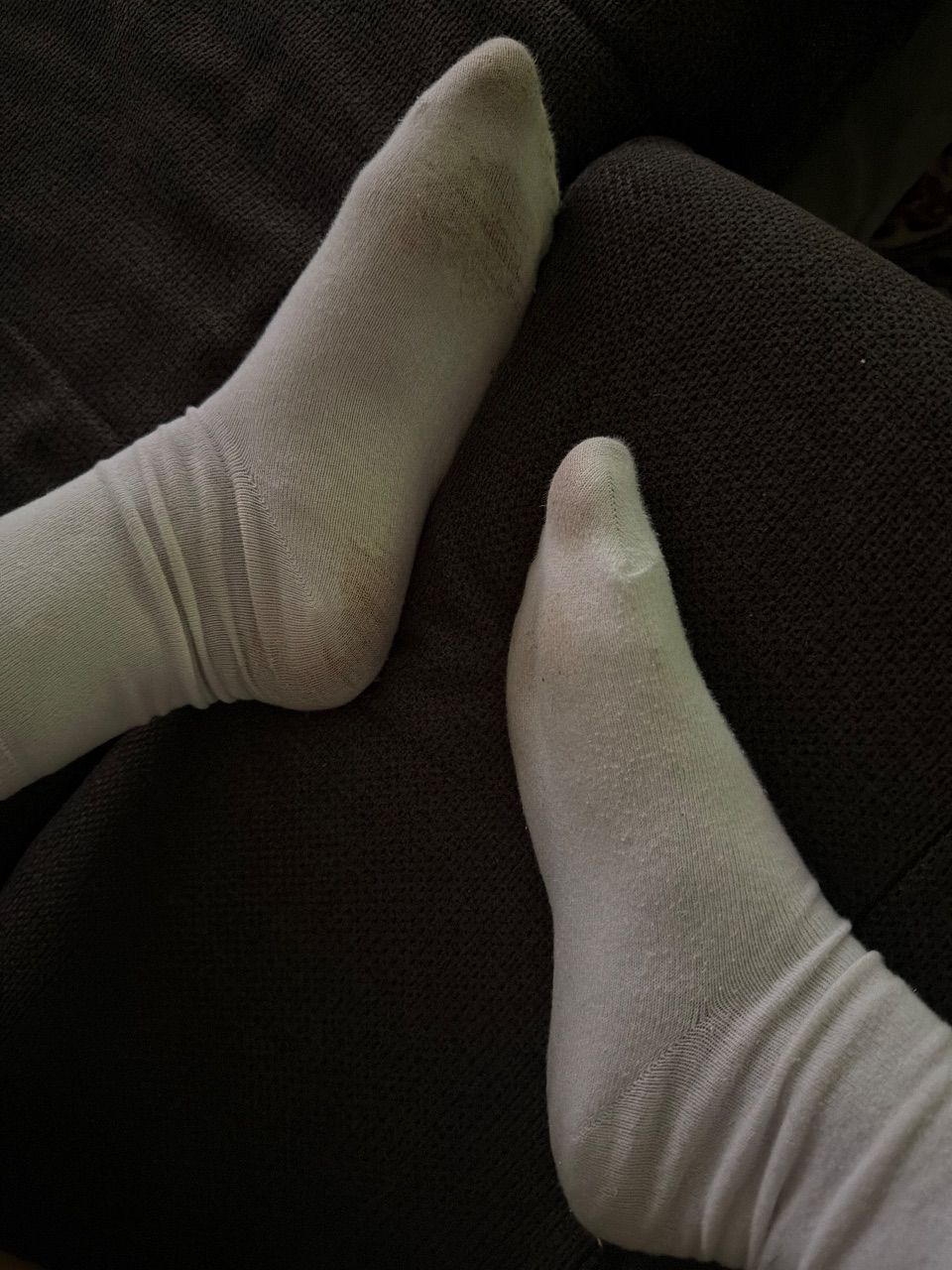 Gut getragene socken