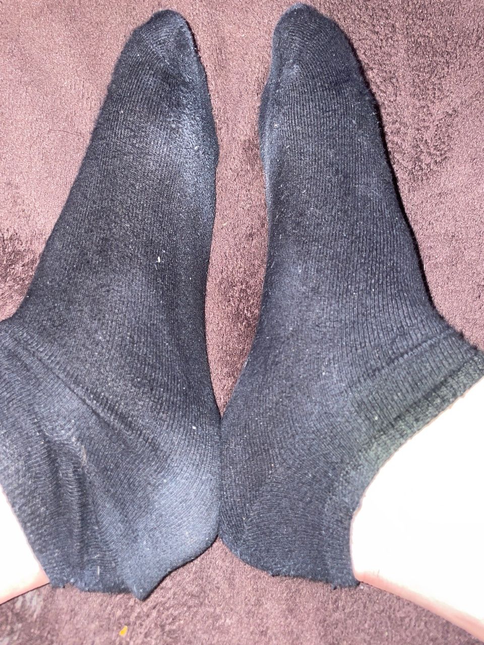 Schwarze sneaker Socken  Size M