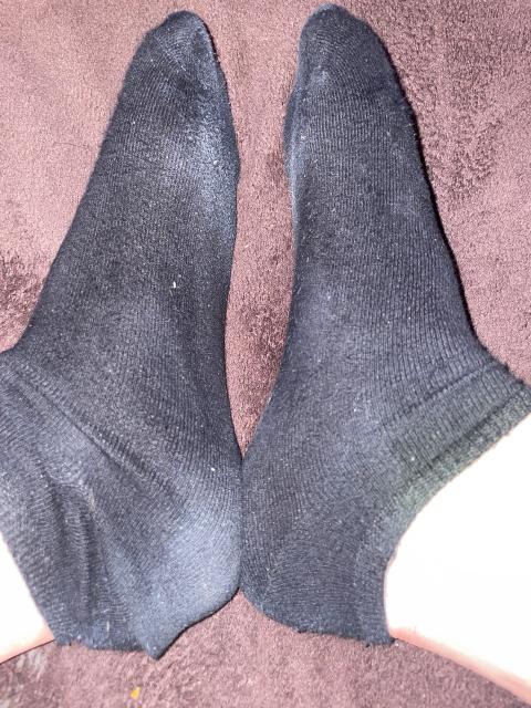 Schwarze sneaker Socken Size M