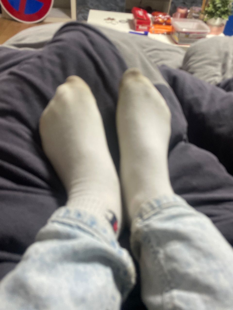 Getragene Socken zu verkaufen 
