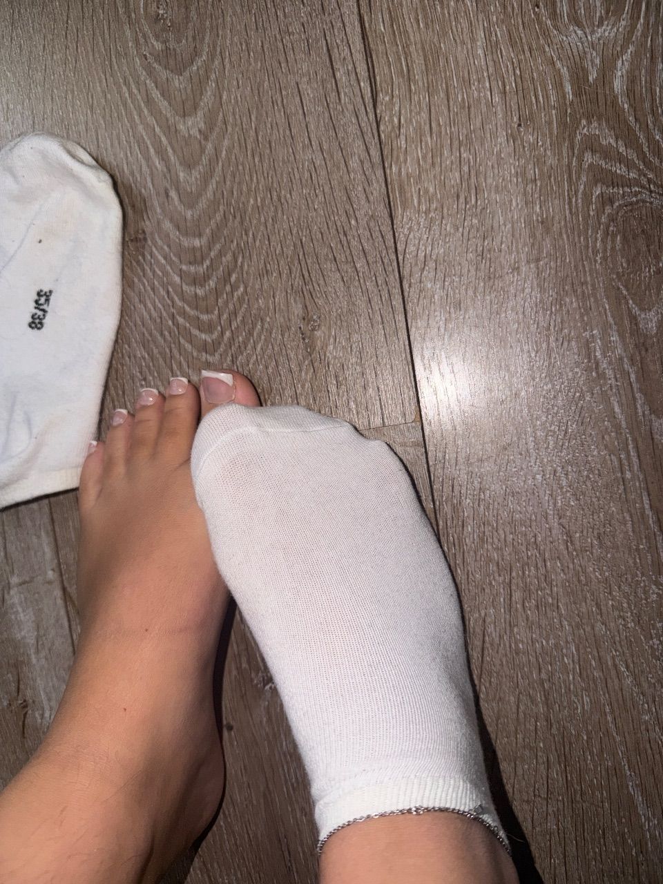 Socken getragen
