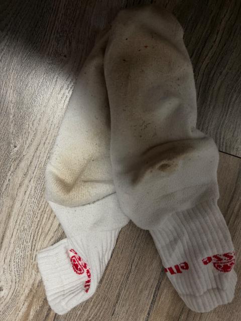 getragene socken 🧦