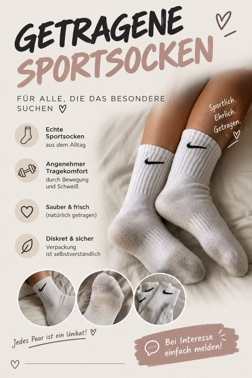 Weisse Sportsocken Size M