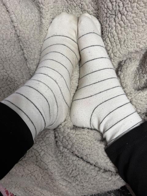 Getragene Socken