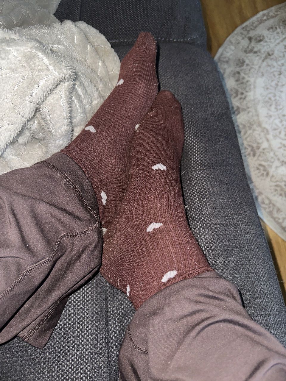 Getragene Herzchensocken