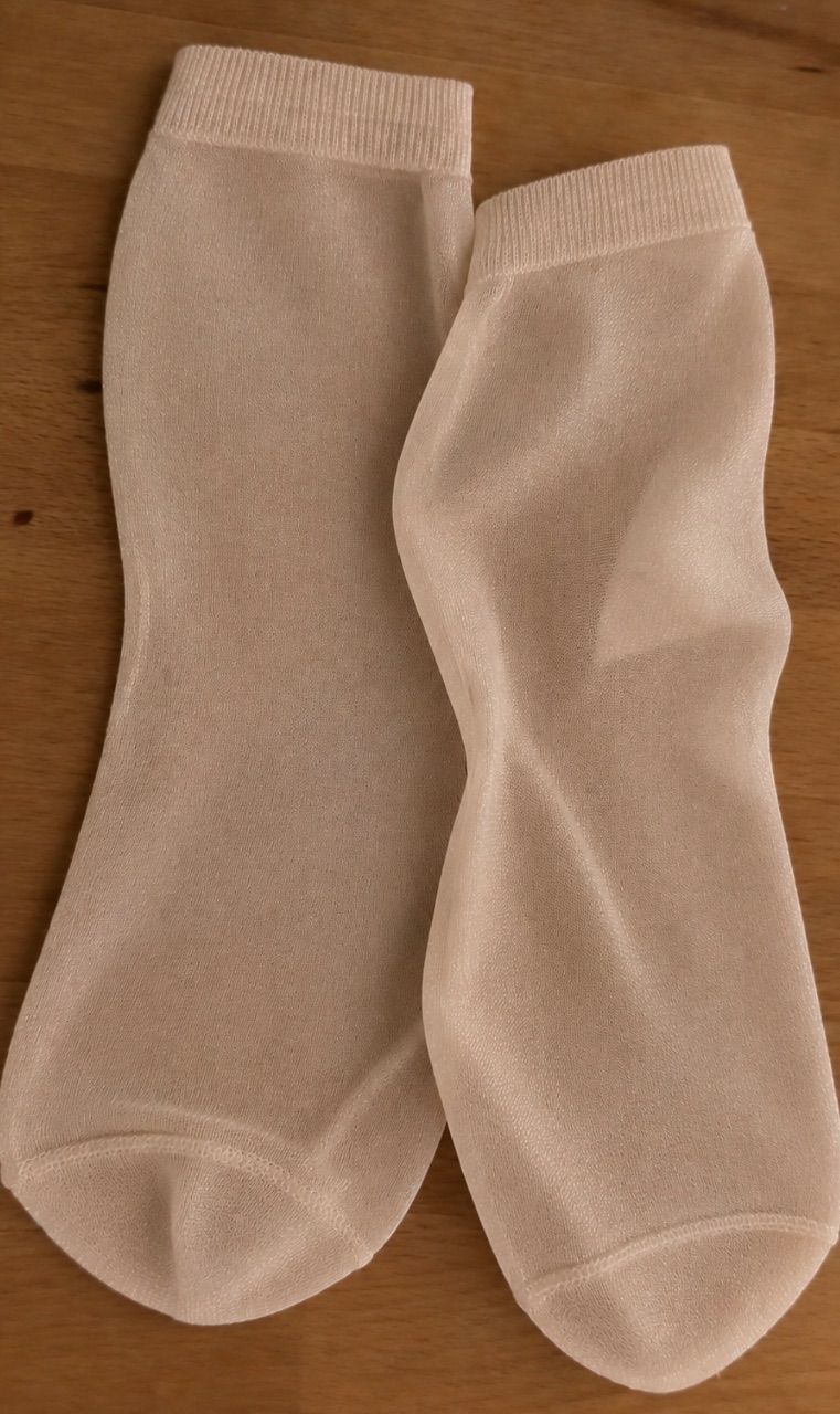 Getragene Nylon Socken 